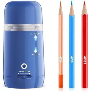 Automatic Electric Pencil Sharpener, Rechargeable 3 Sharpness Levels, 3s Quick Sharpen, Fits 7-12mm Pencils, Portable Design for Home and Classroom Use, Blue Automatic Electric Pencil Sharpener, Rechargeable 3 Sharpness Levels, 3s Quick Sharpen, Fits 7-12mm Pencils, Portable Design for Home and Classroom Use, Blue