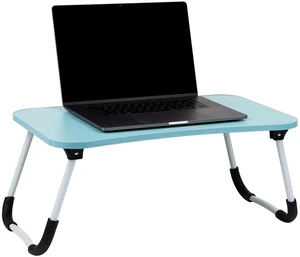 Lap Desk Laptop Stand, Bed Tray, Folding Legs, Couch Table, Portable, MDF, 23.25" L x 13.75" W x 10.5" H, Blue Lap Desk Laptop Stand, Bed Tray, Folding Legs, Couch Table, Portable, MDF, 23.25" L x 13.75" W x 10.5" H, Blue
