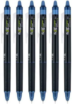 FriXion Synergy Clicker Retractable & Erasable Gel Ink Pens, 0.5mm Extra Fine Point, Navy Ink, 6-pack FriXion Synergy Clicker Retractable & Erasable Gel Ink Pens, 0.5mm Extra Fine Point, Navy Ink, 6-pack