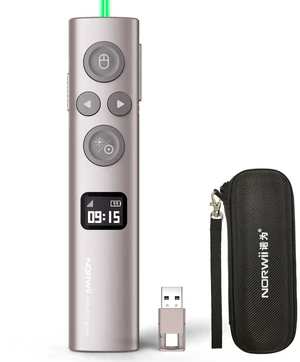 Presentation Clicker with Digital Pointer for TV LED LCD Screen, Presentation Remote, Slide Clicker (Green Light - BLE&USB-A&C) Presentation Clicker with Digital Pointer for TV LED LCD Screen, Presentation Remote, Slide Clicker (Green Light - BLE&USB-A&C)