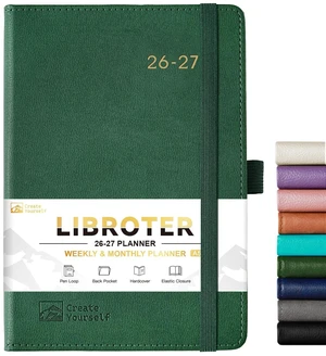 2026-2027 Planner - Academic Planner 2026-2027 Weekly Monthly Planner July 2026 - June 2027, 5.7'' x 8.4'', Thick Paper, Leather Cover, Pen Holder, Back Pocket, Perfect Daily Organizer 2026-2027 Planner - Academic Planner 2026-2027 Weekly Monthly Planner July 2026 - June 2027, 5.7'' x 8.4'', Thick Paper, Leather Cover, Pen Holder, Back Pocket, Perfect Daily Organizer