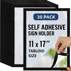 30 Pack Magnetic Sign Holder 11 x 17 with Adhesive Back - Magnetics Poster Frame & Magnetic Paper Holder - Reusable Adhesive Frames 11x17 - Magnet Frame for Wall Windows - Magnet Document Holders 30 Pack Magnetic Sign Holder 11 x 17 with Adhesive Back - Magnetics Poster Frame & Magnetic Paper Holder - Reusable Adhesive Frames 11x17 - Magnet Frame for Wall Windows - Magnet Document Holders