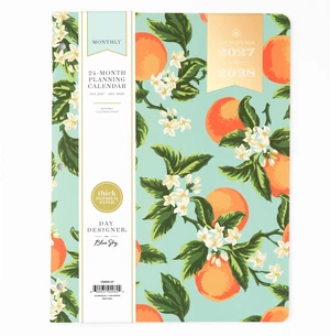 2027 24-Month Monthly Planner, 8.5"x11", Orange Blossom Mint January 2027 - December 2028, Flexible Cover, Stapled Binding, Day Designer 2027 24-Month Monthly Planner, 8.5"x11", Orange Blossom Mint January 2027 - December 2028, Flexible Cover, Stapled Binding, Day Designer