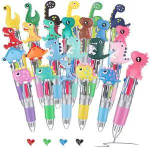 48 Pcs Dinosaur Pens for Students, 4-in-1 Cute Pen Gifts Prize Gifts for Classroom, Smooth Writing, Retractable Design for Back to School Supplies Goodie Bags Stuffers 48 Pcs Dinosaur Pens for Students, 4-in-1 Cute Pen Gifts Prize Gifts for Classroom, Smooth Writing, Retractable Design for Back to School Supplies Goodie Bags Stuffers
