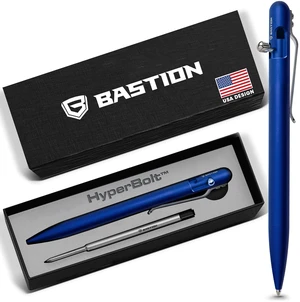 Bolt Action Pen, Aluminum Royal Blue Slim, HyperBolt EDC Pen, Refillable Metal Writing Pen, Premium Graduation Gift, Executive Pocket Pen Bolt Action Pen, Aluminum Royal Blue Slim, HyperBolt EDC Pen, Refillable Metal Writing Pen, Premium Graduation Gift, Executive Pocket Pen