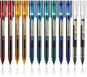 12 Pcs Rolling Ball Pen 0.5 mm Japanese Pen,Chic Colors Quick Dry Ink Gel Pens, Extra Fine Point, Liquid Ink for Smooth Writing, Back to School Supplies, Ideal for Office Student 12 Pcs Rolling Ball Pen 0.5 mm Japanese Pen,Chic Colors Quick Dry Ink Gel Pens, Extra Fine Point, Liquid Ink for Smooth Writing, Back to School Supplies, Ideal for Office Student