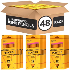 Sharpened Pencils #2 Bulk, Classroom Must Haves School Supplies, Number 2 Pencils Bulk Office Supplies, 12 Per Box (48 Boxes) Sharpened Pencils #2 Bulk, Classroom Must Haves School Supplies, Number 2 Pencils Bulk Office Supplies, 12 Per Box (48 Boxes)