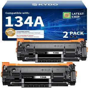 134A Black Toner Cartridge with Chip Compatible for HP W1340A M234dw M209dw High Yield 134A W1340A 134X Toner Work for HP LaserJet Pro M209dw M234dw M234sdw M234sdn Ideal for home & office (2 Pack) 134A Black Toner Cartridge with Chip Compatible for HP W1340A M234dw M209dw High Yield 134A W1340A 134X Toner Work for HP LaserJet Pro M209dw M234dw M234sdw M234sdn Ideal for home & office (2 Pack)
