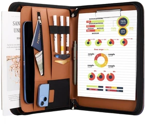 Portfolio Business Padfolio Folder with Zipper -Tan Conference Meeting Executive File Legal Document Organizer with Pockets Letter Size A11 Writing Pad Notepad Padfolio Portfolio Business Padfolio Folder with Zipper -Tan Conference Meeting Executive File Legal Document Organizer with Pockets Letter Size A11 Writing Pad Notepad Padfolio