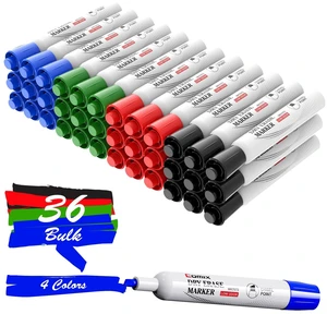 Dry Erase Markers, Chisel Tip Whiteboard Markers, 36 Bulk 4 Colors Low Odor, Non-toxic, Smooth Writing, Easy to erase, Suitable for Classroom, Teachers, Office, School Supplies Dry Erase Markers, Chisel Tip Whiteboard Markers, 36 Bulk 4 Colors Low Odor, Non-toxic, Smooth Writing, Easy to erase, Suitable for Classroom, Teachers, Office, School Supplies