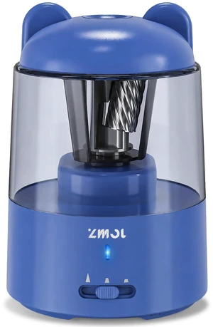 Rechargeable Electric Pencil Sharpener for Colored Pencils Blue Automatic Stop 3 Modes To Choose Quick Charge Classroom/Home use Rechargeable Electric Pencil Sharpener for Colored Pencils Blue Automatic Stop 3 Modes To Choose Quick Charge Classroom/Home use