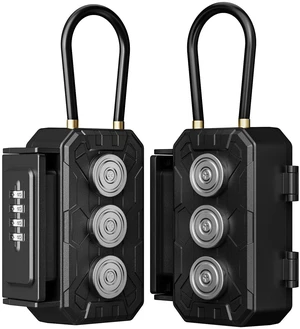 Lock Box with Magnetic Key Holder,Magnet Key Box for Under car,Hide with Combination Lock with 3xN52 Strong Magnet for Storage Indoors, Outside (Classic, Regular2) Lock Box with Magnetic Key Holder,Magnet Key Box for Under car,Hide with Combination Lock with 3xN52 Strong Magnet for Storage Indoors, Outside (Classic, Regular2)