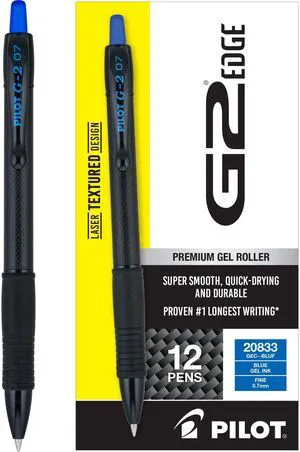G2 Edge Blue Pens, 12ct box, Fine Point 0.7 mm G2 Edge Blue Pens, 12ct box, Fine Point 0.7 mm