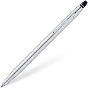 Click Tuxedo Chrome Ballpoint Pen, Black Ink Writing Tool, Smooth Writing and Journaling, Comfortable Grip, Durable Construction, Medium Point Black Ink Refill Click Tuxedo Chrome Ballpoint Pen, Black Ink Writing Tool, Smooth Writing and Journaling, Comfortable Grip, Durable Construction, Medium Point Black Ink Refill