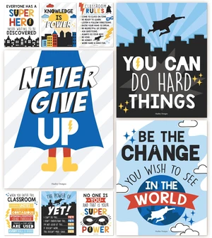 Motivational Poster for Classroom Decor Teacher Must Haves, Classroom Rules Superhero Growth Mindset Posters, Inspirational Wall Decor Middle School, Elementary Bulletin Board Decorations Motivational Poster for Classroom Decor Teacher Must Haves, Classroom Rules Superhero Growth Mindset Posters, Inspirational Wall Decor Middle School, Elementary Bulletin Board Decorations