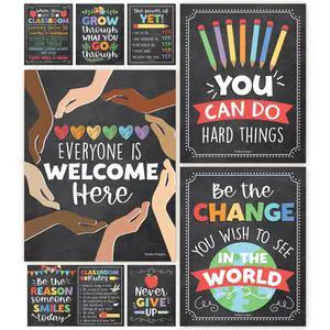 Motivational Poster for Classroom Decor Teacher Must Haves, Classroom Rules Chalkboard Growth Mindset Posters, Inspirational Wall Decor Middle School, Elementary Bulletin Board Decorations Motivational Poster for Classroom Decor Teacher Must Haves, Classroom Rules Chalkboard Growth Mindset Posters, Inspirational Wall Decor Middle School, Elementary Bulletin Board Decorations