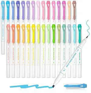 30 Colors Highlighters, Pastel Highlighter Pens Assorted Colors, Dual Tip Mild Color Markers, Perfect for Adults Teachers Students Underlining, Highlighting for Home School Office 30 Colors Highlighters, Pastel Highlighter Pens Assorted Colors, Dual Tip Mild Color Markers, Perfect for Adults Teachers Students Underlining, Highlighting for Home School Office