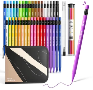 2.6mm Mechanical Colored Pencils for Adults 36PCS Twistable Colored Pencil Set with Storage Bag, Drawing Pencils Drafting Tools Ideal for Both Beginners and Art Supplies 2.6mm Mechanical Colored Pencils for Adults 36PCS Twistable Colored Pencil Set with Storage Bag, Drawing Pencils Drafting Tools Ideal for Both Beginners and Art Supplies