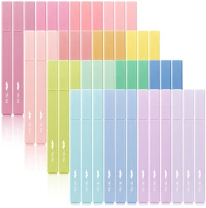 Aesthetic Highlighters No Bleed Bulk, 48 Pack, Pastel Color Chisel Tip, Cute Highlighters Assorted Colors for Journaling, Highlighting, Underlining, Fast Dry, Back to School Supplies Aesthetic Highlighters No Bleed Bulk, 48 Pack, Pastel Color Chisel Tip, Cute Highlighters Assorted Colors for Journaling, Highlighting, Underlining, Fast Dry, Back to School Supplies