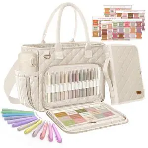 Large Bible Bag with Bible Cover Case for Women, Quilted Bible Tote Bag Church Bag Bible Carrying Case with Study Supplies & Shoulder Strap, Christian Bible Gifts for Women Teacher Mom, Beige Large Bible Bag with Bible Cover Case for Women, Quilted Bible Tote Bag Church Bag Bible Carrying Case with Study Supplies & Shoulder Strap, Christian Bible Gifts for Women Teacher Mom, Beige