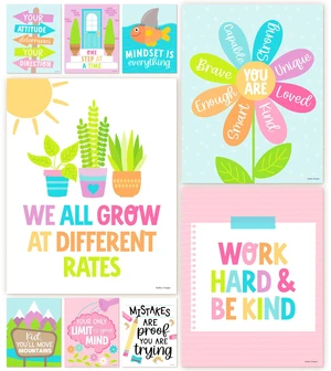 Motivational Poster for Classroom Decor Teacher Must Haves School Posters Colorful Pastel Growth Mindset Posters, Inspirational Wall Decor Middle School, Elementary Bulletin Board Decorations Motivational Poster for Classroom Decor Teacher Must Haves School Posters Colorful Pastel Growth Mindset Posters, Inspirational Wall Decor Middle School, Elementary Bulletin Board Decorations