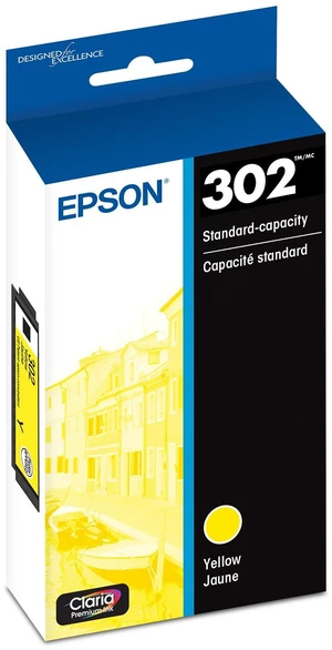 302 Claria Premium Ink Standard Capacity Yellow Cartridge (T302420-S) Works with Expression XP-6000, 6100 302 Claria Premium Ink Standard Capacity Yellow Cartridge (T302420-S) Works with Expression XP-6000, 6100