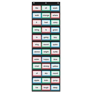 Sentence Strip Pocket Chart, 17" Wide x 56" Tall, Black Pocket Chart For Dry Erase Sentence Strips, Easy to Use & Hang, Reusable, For Classrooms, Home & Office Sentence Strip Pocket Chart, 17" Wide x 56" Tall, Black Pocket Chart For Dry Erase Sentence Strips, Easy to Use & Hang, Reusable, For Classrooms, Home & Office