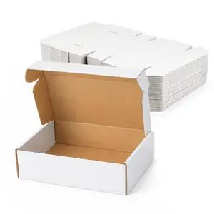 20 Pack 12x9x4 Inch White Shipping Boxes, Corrugated Cardboard Mailer Boxes for Small Business Packaging, Easy-to-Fold Design for Mailing, Gift Wrapping, and Everyday Organizing 20 Pack 12x9x4 Inch White Shipping Boxes, Corrugated Cardboard Mailer Boxes for Small Business Packaging, Easy-to-Fold Design for Mailing, Gift Wrapping, and Everyday Organizing