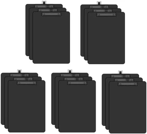 Black Clipboard with Pen Holder, 8.5 x 11 Clip Boards(15 Pack) Black Low Profile Clip, Letter Size for Classroom, Teacher, Students, School, Office Supply Black Clipboard with Pen Holder, 8.5 x 11 Clip Boards(15 Pack) Black Low Profile Clip, Letter Size for Classroom, Teacher, Students, School, Office Supply