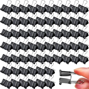 300 Pcs Medium Binder Clips Bulk 1.25 Inch Heavy Duty Paper Clamps Black Metal Binding Med Clips Office Supplies for Teachers Business 300 Pcs Medium Binder Clips Bulk 1.25 Inch Heavy Duty Paper Clamps Black Metal Binding Med Clips Office Supplies for Teachers Business