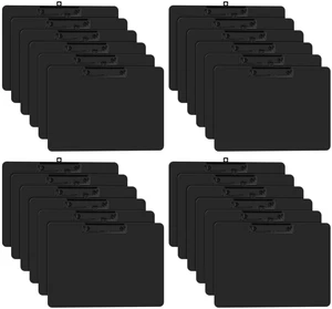 Horizontal Clipboard Set of 24, Black 8.5 x 11'' Clip Board Black Clip, 9 x 12.5'' Double-Sided White Board for Classroom, Students, Teacher, Office & School Supply Horizontal Clipboard Set of 24, Black 8.5 x 11'' Clip Board Black Clip, 9 x 12.5'' Double-Sided White Board for Classroom, Students, Teacher, Office & School Supply