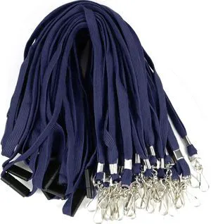 25 Pack Breakaway Lanyard with J-Hook Bulk Flat Lanyards for Name tag ID Badges (Midnight Blue, Breakaway 25 Pack) 25 Pack Breakaway Lanyard with J-Hook Bulk Flat Lanyards for Name tag ID Badges (Midnight Blue, Breakaway 25 Pack)