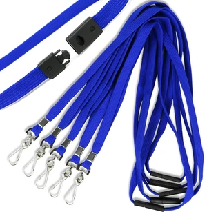 Safety Breakaway Lanyard with J-Hook Flat Lanyards for ID Badges Cruise Lanyard Bulk Preimum Lanyards for Women/Men Business Card NameTag Holder Lanyards Employee Students (Blue, Breakaway 100 Pack) Safety Breakaway Lanyard with J-Hook Flat Lanyards for ID Badges Cruise Lanyard Bulk Preimum Lanyards for Women/Men Business Card NameTag Holder Lanyards Employee Students (Blue, Breakaway 100 Pack)