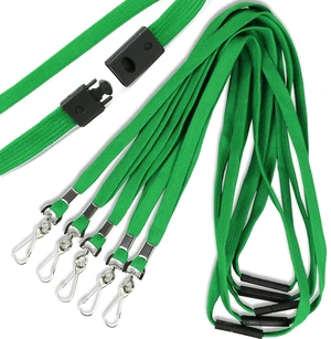 Safety Breakaway Lanyard with J-Hook Flat Lanyards for ID Badges Cruise Lanyard Bulk Preimum Lanyards for Women/Men Business Card NameTag Holder Lanyards Employee Students (Green, Breakaway 100 Pack) Safety Breakaway Lanyard with J-Hook Flat Lanyards for ID Badges Cruise Lanyard Bulk Preimum Lanyards for Women/Men Business Card NameTag Holder Lanyards Employee Students (Green, Breakaway 100 Pack)