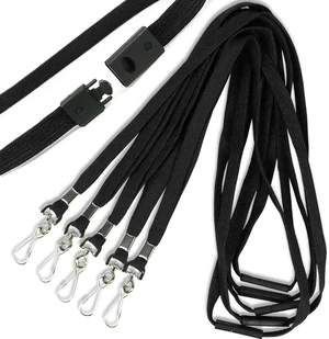 Safety Breakaway Lanyard with J-Hook Flat Lanyards for ID Badges Cruise Lanyard Bulk Preimum Lanyards for Women/Men Business Card NameTag Holder Lanyards Employee Students (Black, Breakaway 100 Pack) Safety Breakaway Lanyard with J-Hook Flat Lanyards for ID Badges Cruise Lanyard Bulk Preimum Lanyards for Women/Men Business Card NameTag Holder Lanyards Employee Students (Black, Breakaway 100 Pack)