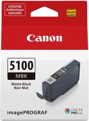PFI-5100 Genuine Matte Black Ink Tank, Compatible with ImagePROGRAF PRO-310 Printers PFI-5100 Genuine Matte Black Ink Tank, Compatible with ImagePROGRAF PRO-310 Printers