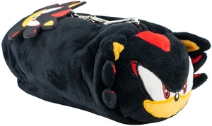 Shadow Soft Plush Multi-Function Storage Case, Sonic The Hedgehog Plush Bag Charm with 3D Features, Black Shadow Soft Plush Multi-Function Storage Case, Sonic The Hedgehog Plush Bag Charm with 3D Features, Black