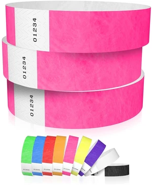 1,200 Neon Pink Tyvek Wristbands for Events - Tamper-Proof Design Comfortable Water/Tear-Resistant - USA Made Tyvek Wristband ID Bracelets for Events, Concerts, Party Security, VIP Admission 1,200 Neon Pink Tyvek Wristbands for Events - Tamper-Proof Design Comfortable Water/Tear-Resistant - USA Made Tyvek Wristband ID Bracelets for Events, Concerts, Party Security, VIP Admission