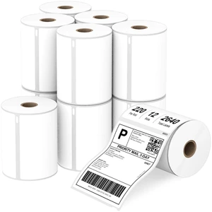 Compatible 4" x 6" Direct Thermal Label Replacement for DYMO 1744907 Postage Address Shipping Compatible with Dymo 4XL, Rollo & Zebra Printer Permanent Adhesive (12 Rolls, 220 Labels/Roll) Compatible 4" x 6" Direct Thermal Label Replacement for DYMO 1744907 Postage Address Shipping Compatible with Dymo 4XL, Rollo & Zebra Printer Permanent Adhesive (12 Rolls, 220 Labels/Roll)
