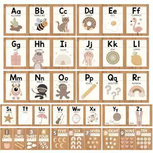 Alphabet for Classroom Wall Decor -Alphabet Poster & Letters ABC Letters and Number Card for Preschool & Kindergarten Boho Classroom Decoration, Homeschool Decor and Daycare Essentials Alphabet for Classroom Wall Decor -Alphabet Poster & Letters ABC Letters and Number Card for Preschool & Kindergarten Boho Classroom Decoration, Homeschool Decor and Daycare Essentials