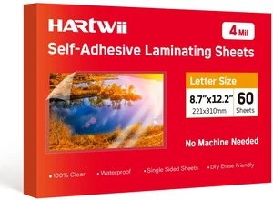 4mil Thicker Self Adhesive Laminating Sheets 8.5 x 11Inck,60 Pack Self Sealing Laminate Sheets Lettter Size,No Machine No Heat Clear Laminating Sheets for Protecting Documents, Kid Art,Photos 4mil Thicker Self Adhesive Laminating Sheets 8.5 x 11Inck,60 Pack Self Sealing Laminate Sheets Lettter Size,No Machine No Heat Clear Laminating Sheets for Protecting Documents, Kid Art,Photos