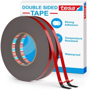 0.39IN x 36FT(2 Pack) Double Sided Tape Heavy Duty Tesa Waterproof & Weatherproof, LSE Tech Bonds to Plastic, Glass, Metal, Wood, For Home, Office, Car, Damage-Free Removal 0.39IN x 36FT(2 Pack) Double Sided Tape Heavy Duty Tesa Waterproof & Weatherproof, LSE Tech Bonds to Plastic, Glass, Metal, Wood, For Home, Office, Car, Damage-Free Removal
