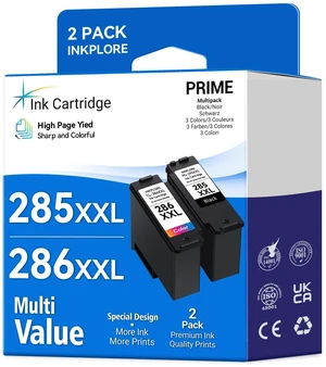 1500 Pages 285XXL 286XXL Ink Cartridge Replacement for Canon 285 286 285XL 286XL Compatible for Pixma TR7820, TS7722 TS7720 Inkjet Printer, Print, Scan, Copy 1500 Pages 285XXL 286XXL Ink Cartridge Replacement for Canon 285 286 285XL 286XL Compatible for Pixma TR7820, TS7722 TS7720 Inkjet Printer, Print, Scan, Copy
