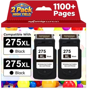 PG-275 XL High Yield Replaced for Canon 275 Black Ink TS3722 TS3700 TR4720 TR4700 TR4722 TS3522 TS3500 Pixma Printer Ink 275 275XL Premium Upgraded Chip PG-275 Black Ink Cartridge PG-275 XL High Yield Replaced for Canon 275 Black Ink TS3722 TS3700 TR4720 TR4700 TR4722 TS3522 TS3500 Pixma Printer Ink 275 275XL Premium Upgraded Chip PG-275 Black Ink Cartridge