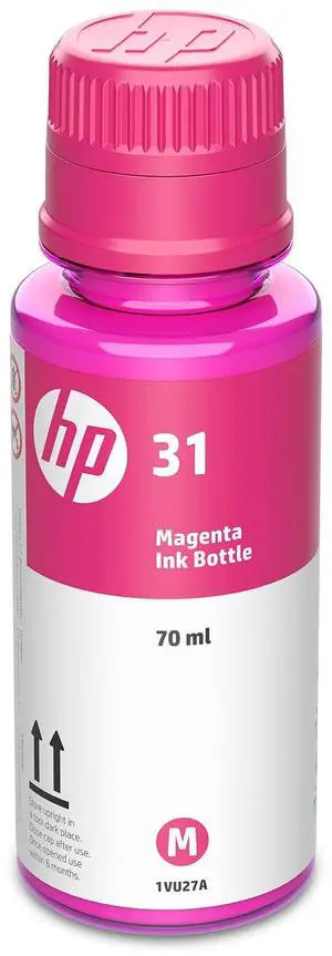 31 | Ink Bottle | Magenta | Up to 8,000 Pages per Bottle | Works Smart Tank Plus 651 Smart Tank Plus 551 | 1VU27AN | Packaging May Vary 31 | Ink Bottle | Magenta | Up to 8,000 Pages per Bottle | Works Smart Tank Plus 651 Smart Tank Plus 551 | 1VU27AN | Packaging May Vary