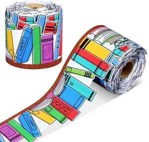 69 Feet Book Bulletin Board Border Rolled Back to School Bulletin Board Bookshelf Doodle Design Die Cut, Colorful Book Themed Trim for Classroom Wall Chalkboard Decor, Teacher Supplies 69 Feet Book Bulletin Board Border Rolled Back to School Bulletin Board Bookshelf Doodle Design Die Cut, Colorful Book Themed Trim for Classroom Wall Chalkboard Decor, Teacher Supplies