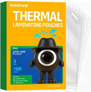 100Pack Legal Size Laminating Sheets 9"x14.5" 3Mil Thick Thermal Laminate Pouches Compatible with All Laminators No Bubble 8.5x14 Clear Laminating Paper for Documents 100Pack Legal Size Laminating Sheets 9"x14.5" 3Mil Thick Thermal Laminate Pouches Compatible with All Laminators No Bubble 8.5x14 Clear Laminating Paper for Documents