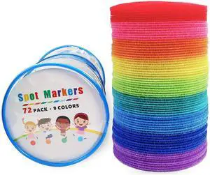 Carpet Floor Spots Markers, Circles Dots for Teachers and Kids, 4 Inch 72 Pack, Flexible Classroom Rug Mats for Preschool Kindergarten Organization Carpet Floor Spots Markers, Circles Dots for Teachers and Kids, 4 Inch 72 Pack, Flexible Classroom Rug Mats for Preschool Kindergarten Organization