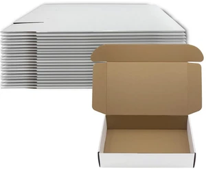 14x9x3 inch Shipping Boxes Set of 20, White Corrugated Cardboard Mailer Box Mailing Boxes Bulk for Birthday Wedding Party Book Literature Gift Giving, Mailers for Packaging and Shipping Small Business 14x9x3 inch Shipping Boxes Set of 20, White Corrugated Cardboard Mailer Box Mailing Boxes Bulk for Birthday Wedding Party Book Literature Gift Giving, Mailers for Packaging and Shipping Small Business