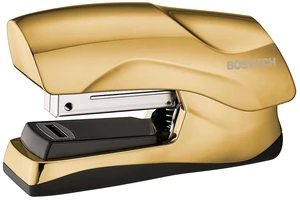 Office Heavy Duty Stapler, 40 Sheet Capacity, No Jam, Half Strip, Fits into the Palm of Your Hand, For Classroom, Office or Desk, Gold Chrome Office Heavy Duty Stapler, 40 Sheet Capacity, No Jam, Half Strip, Fits into the Palm of Your Hand, For Classroom, Office or Desk, Gold Chrome